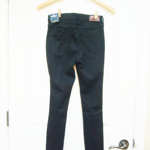 New Hollister High Rise Crop Distressed Skinny Jean - Picture 4 of 7